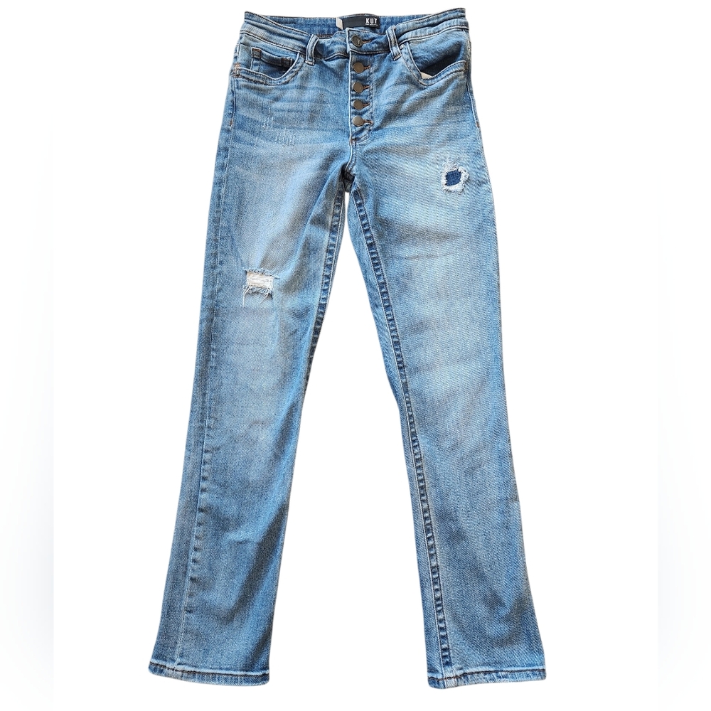 Kut from the Kloth Stevie Straight Leg High Rise Jeans